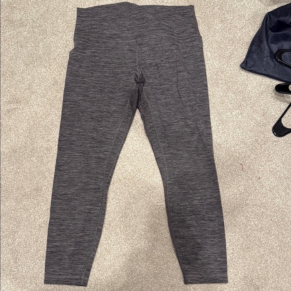 Lululemon Align High-Rise Pant 25” in Heathered Black